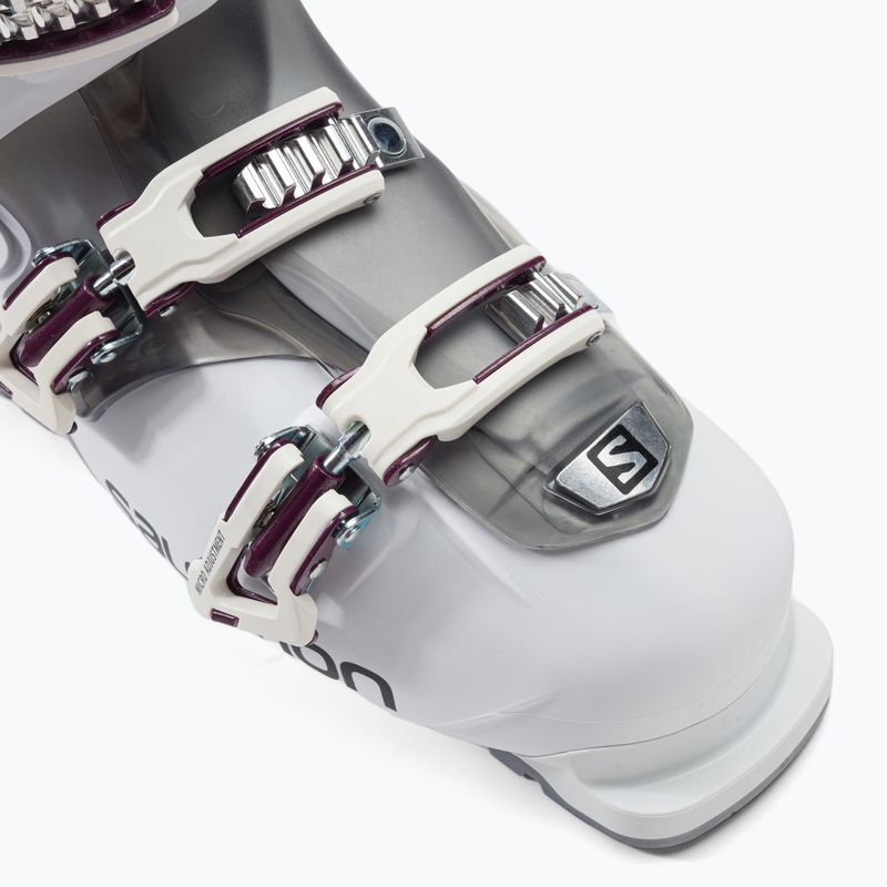 Scarponi da sci da donna Salomon Qst Access 60 W bianco/antracite/bordeaux transluent 7