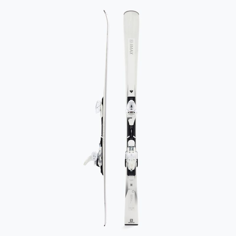 Sci da discesa da donna Salomon S/MAX W 6 + attacchi E L10 GW bianco 2