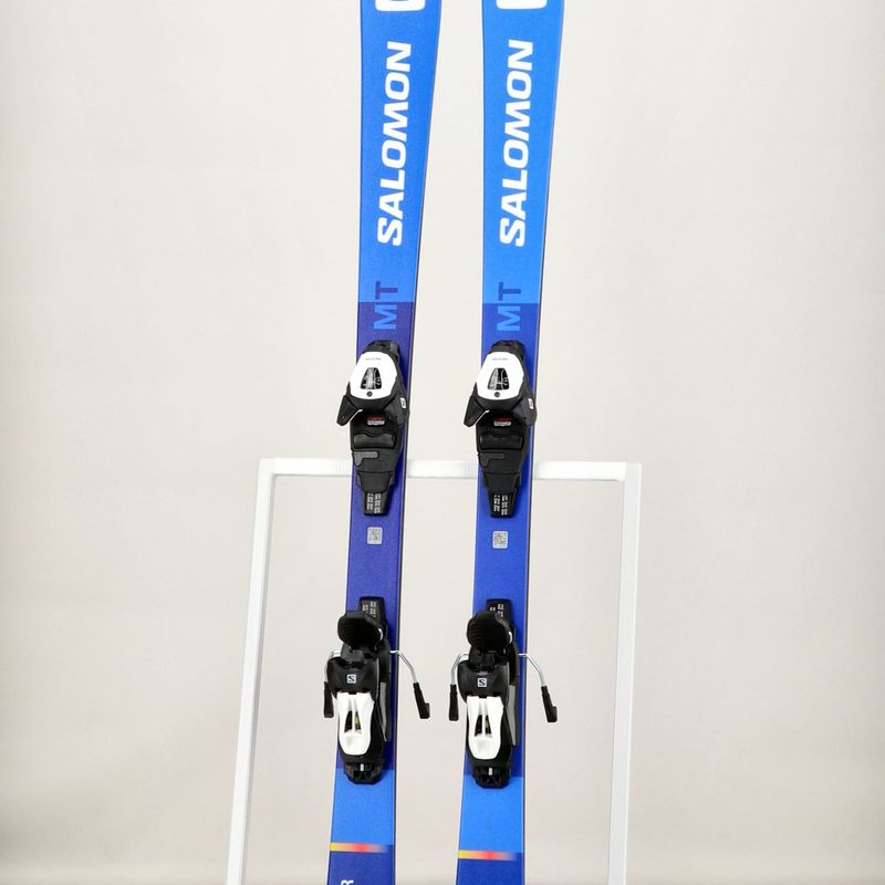 Sci da discesa per bambini Salomon S/Race MT Jr + attacchi L6 race blu/bianco 13