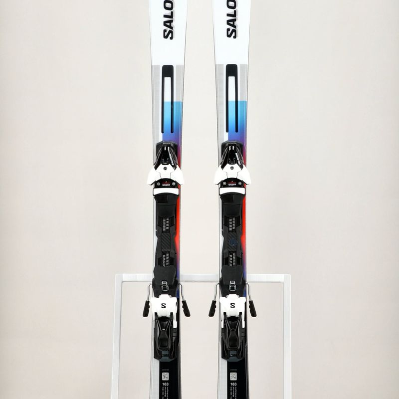 Sci da discesa Salomon Addikt + attacchi Z12 GW bianco/nero/blu pastello 13