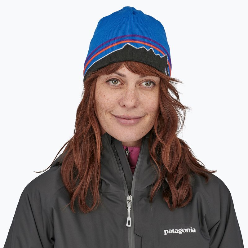 Patagonia berretto invernale classic fitz roy/andes blu 3