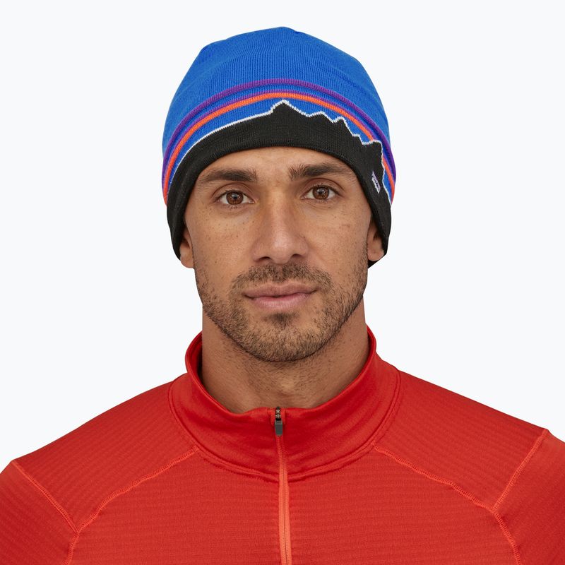 Patagonia berretto invernale classic fitz roy/andes blu 6