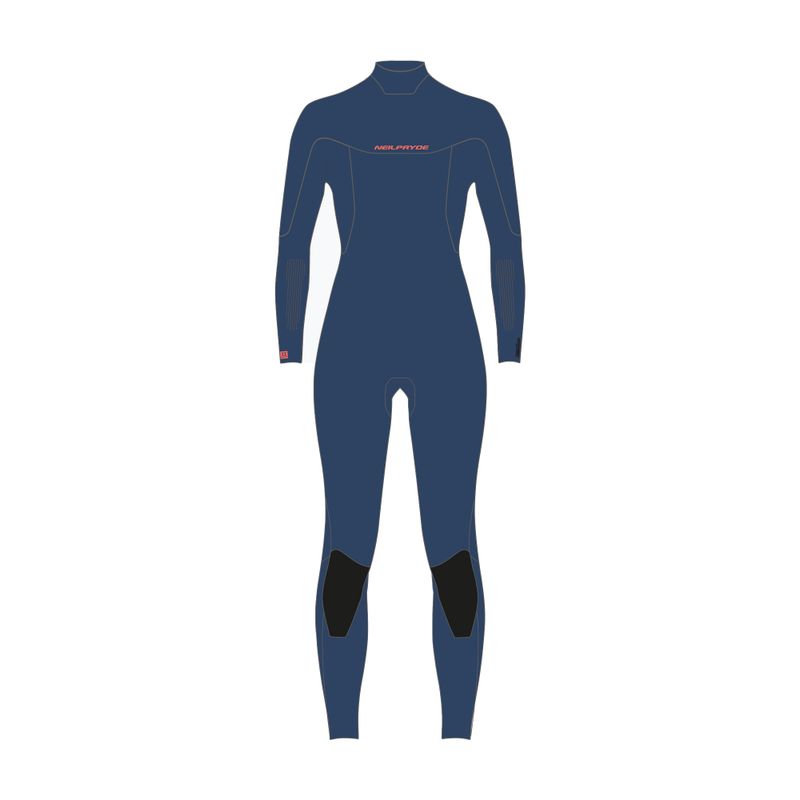 Muta da donna NeilPryde Serene Fullsuit 5/4/3 BZ C2 blu petrolio/corallo 6