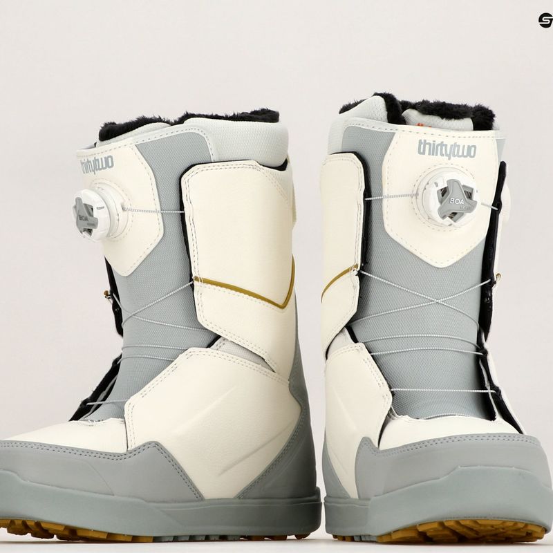 Scarponi da snowboard da donna ThirtyTwo Lashed Double Boa W'S '23 bianco/grigio 7