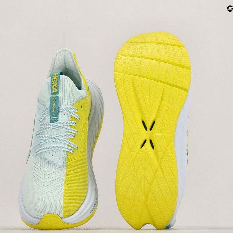 Scarpe da corsa da uomo HOKA Carbon X 3, vela e primula serale 17
