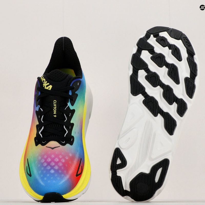 Scarpe da corsa da uomo HOKA Clifton 9 nero/multi 11