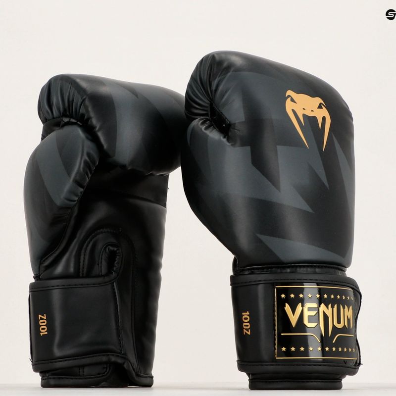 Guanti da boxe Venum Razor nero/oro 6