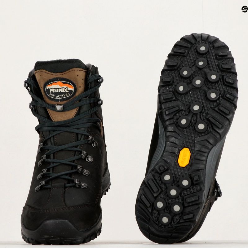 Stivali da trekking da uomo Meindl Gastein GTX nero/marrone scuro 8