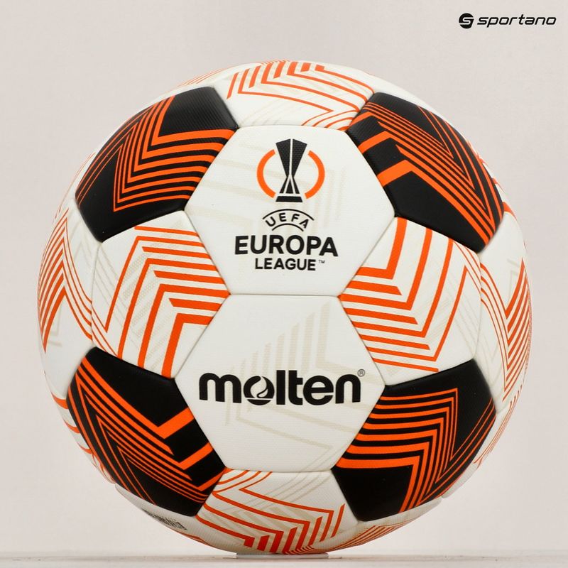 Molten football F5U5000-34 Fifa UEFA Europa League 23/24 bianco/arancio taglia 5 5
