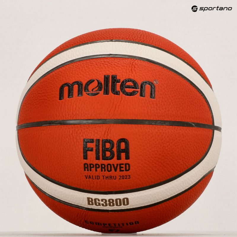 Pallacanestro Molten B7G3800 FIBA arancione taglia 7 4