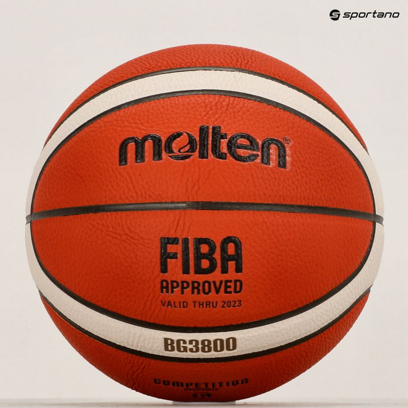 Pallacanestro Molten B6G3800 FIBA arancione taglia 6 4