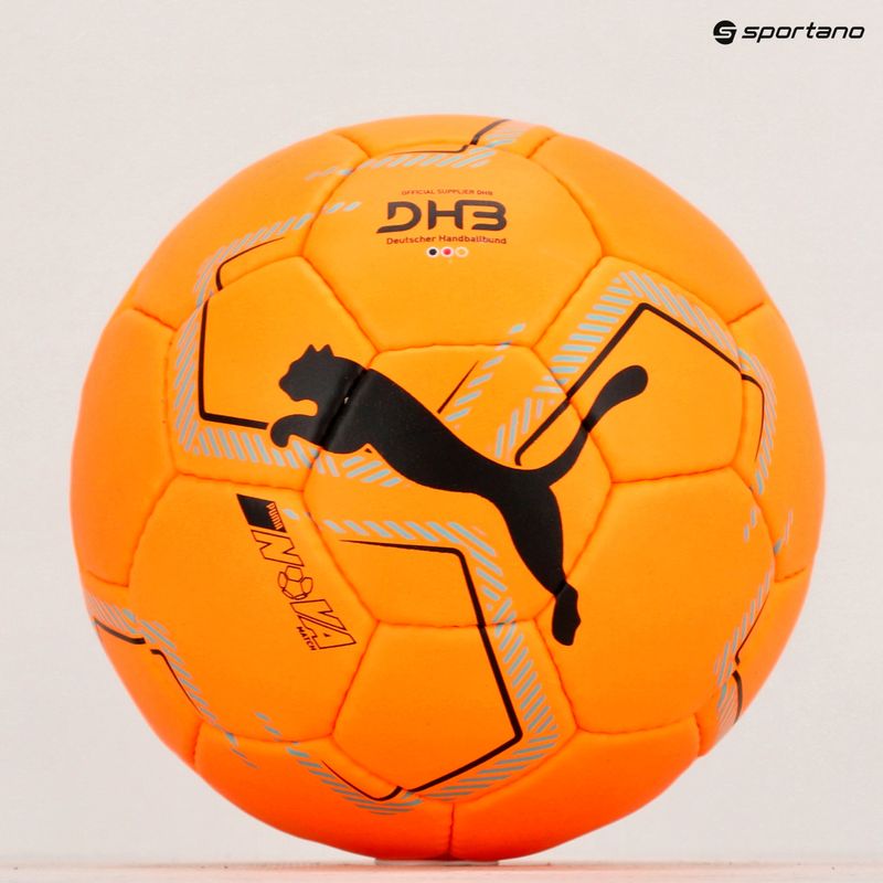 PUMA Nova Match fluo arancione/blu atollo pallamano dimensioni 3 5