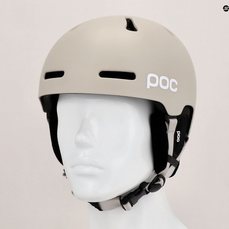 Casco da sci POC Fornix MIPS Pow JJ grigio minerale opaco 12