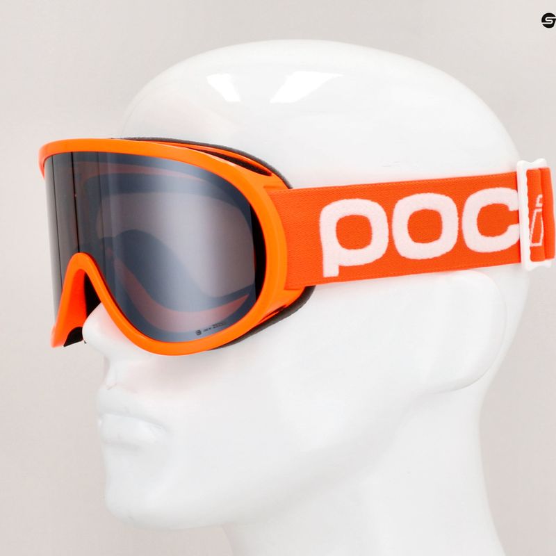 POC POCito Retina arancione fluorescente/clarity occhiali da sci per bambini POCITO 10