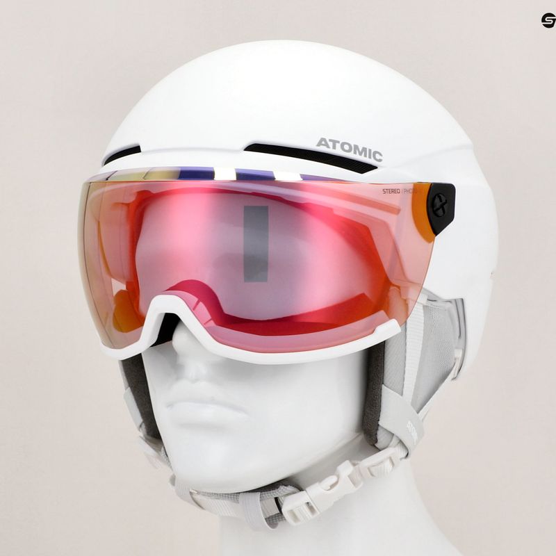 Casco da sci Atomic Savor Visor Photo white heather 11