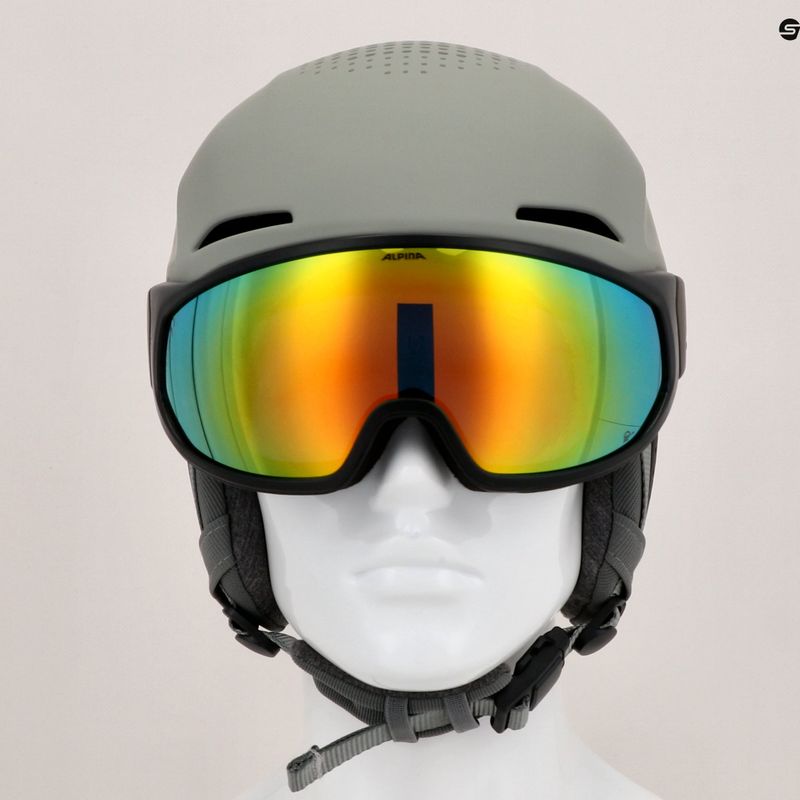 Casco da sci Alpina Alto Q-Lite moon/grigio opaco/oro a specchio 12