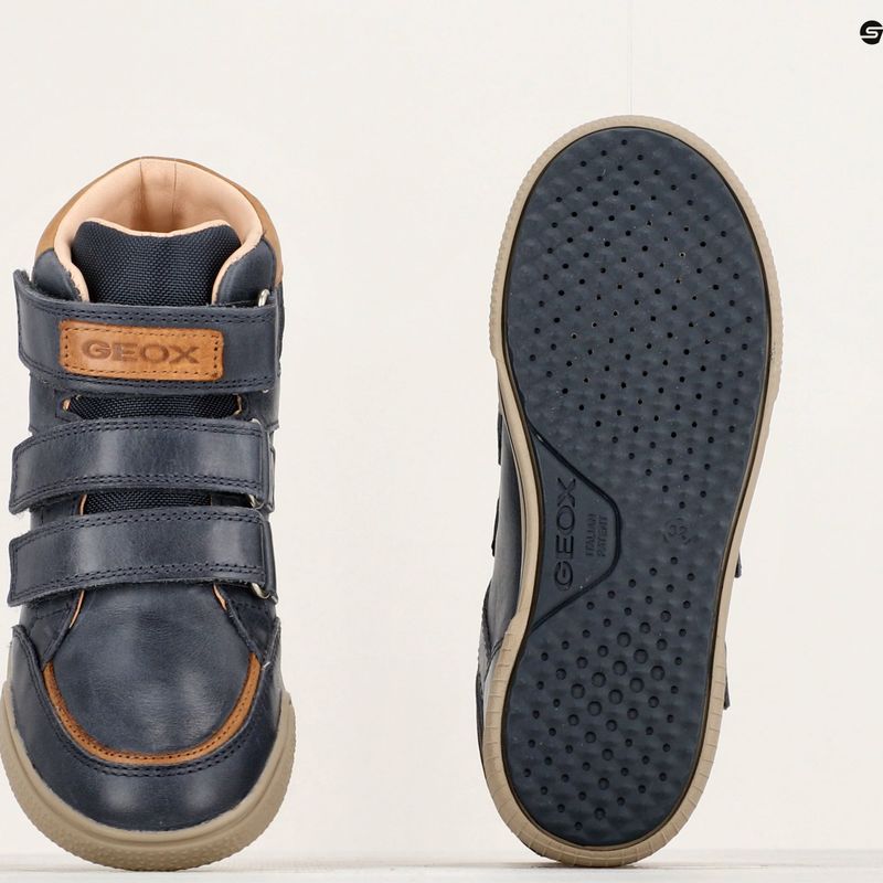 Geox Poseido navy/cognac scarpe junior 15