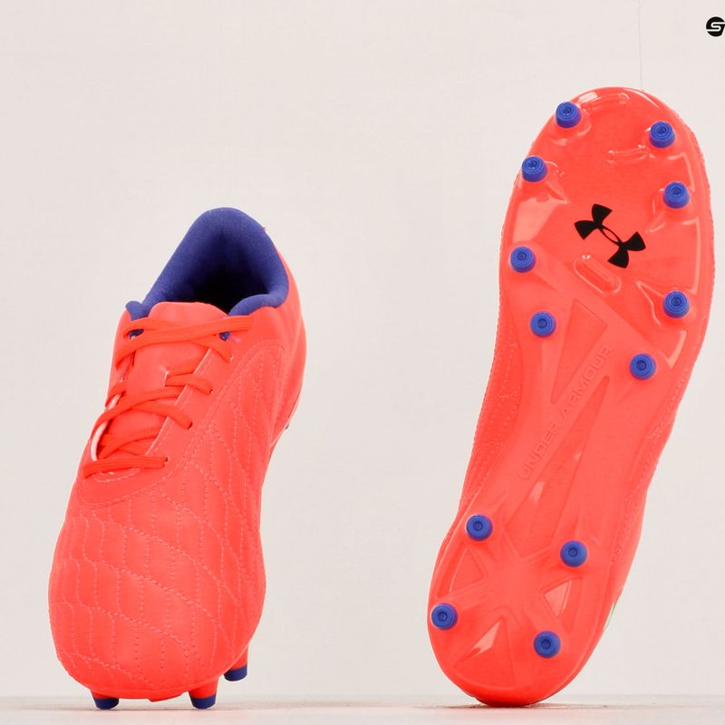 Scarpe da calcio da bambino Under Armour Magnetico Select JR 3.0 FG beta/nero/verde 8