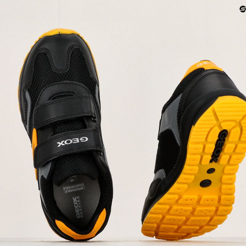 Scarpe Geox Pavel junior nero/oro 15