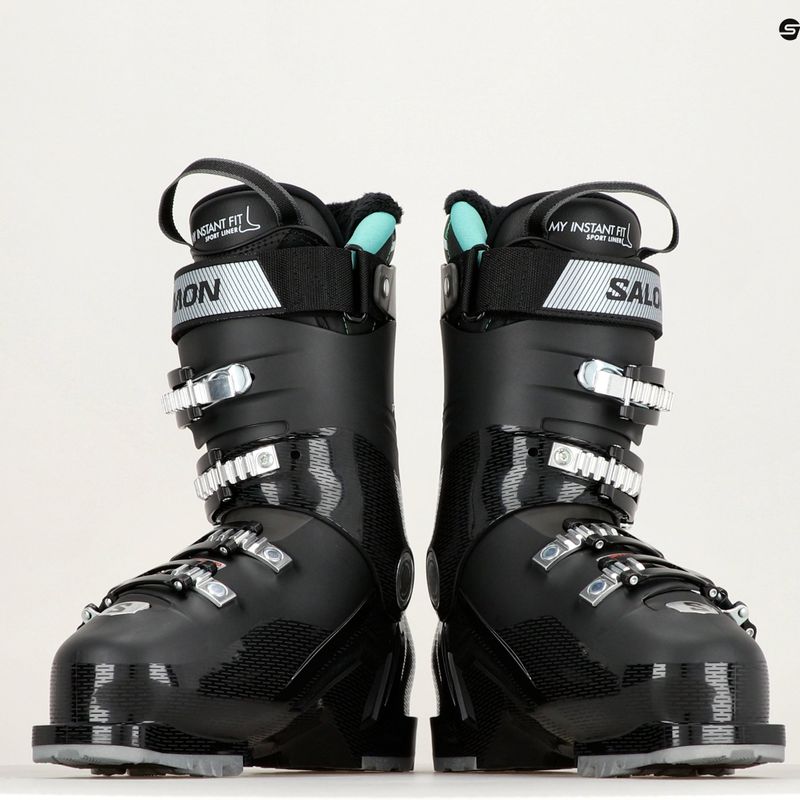 Scarponi da sci da donna Salomon Select HV Cruise 90 W GW nero/beluga/argento metallizzato 9