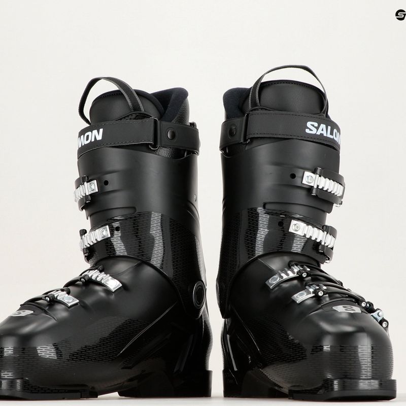 Scarponi da sci Salomon Select Wide Cruise 70 da uomo nero/beluga/verde acido 9