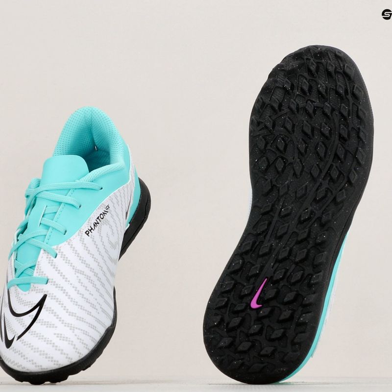 Scarpe da calcio da bambino Nike JR Phantom GX Club TF iper turchese/fucsia dream/bianco/nero 8
