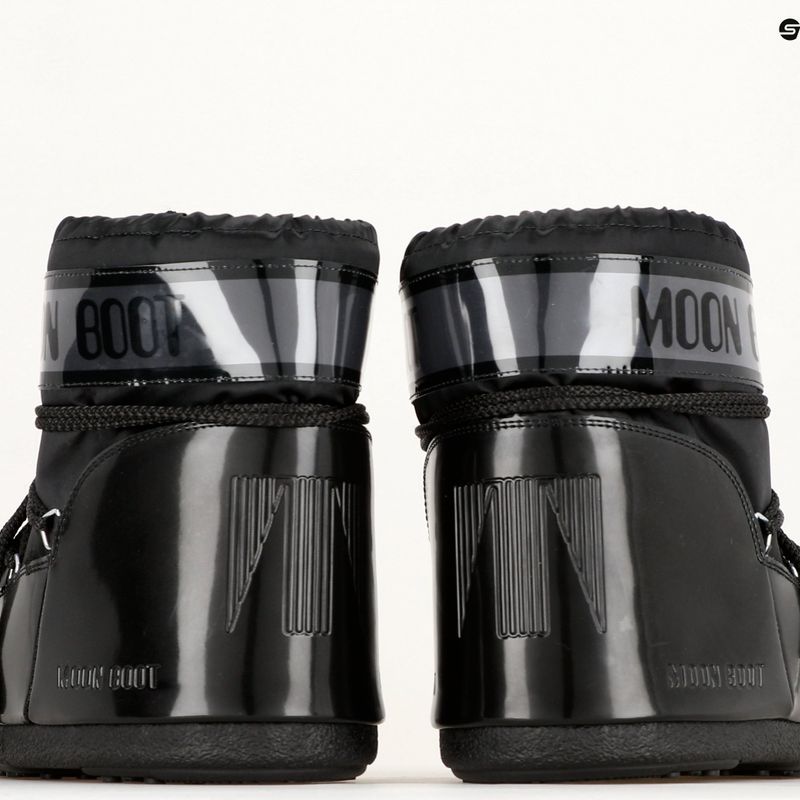 Donna Moon Boot Icon Low Glance stivali da neve nero 9