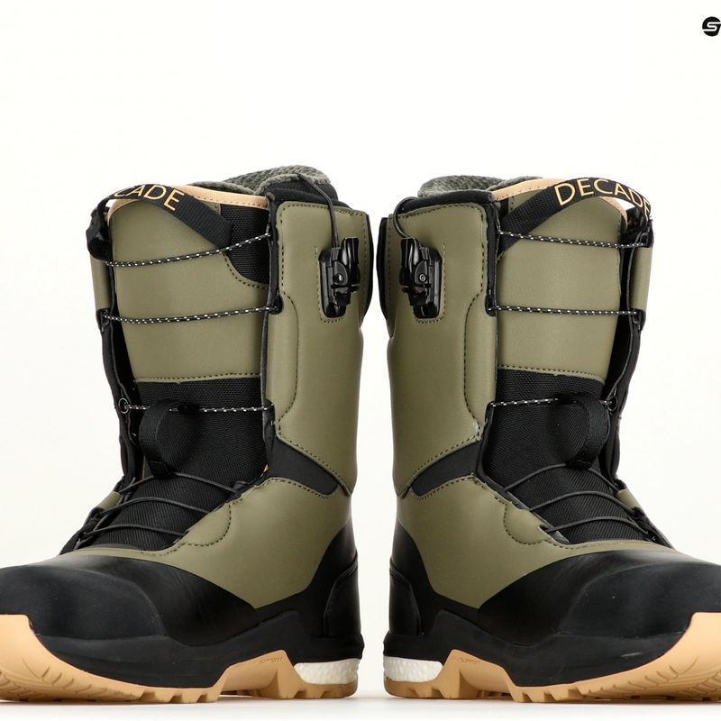 Scarponi da snowboard da uomo Northwave Decade SLS verde foresta/nero 13