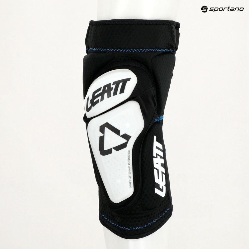 Protezioni per ginocchia da bicicletta Leatt 3DF 6.0 bianco/nero 5