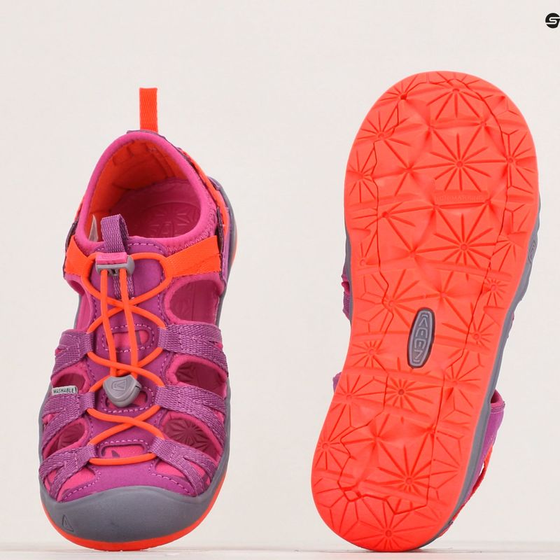 KEEN Moxie, sandali da trekking per bambini in vino viola/nasturzio 14