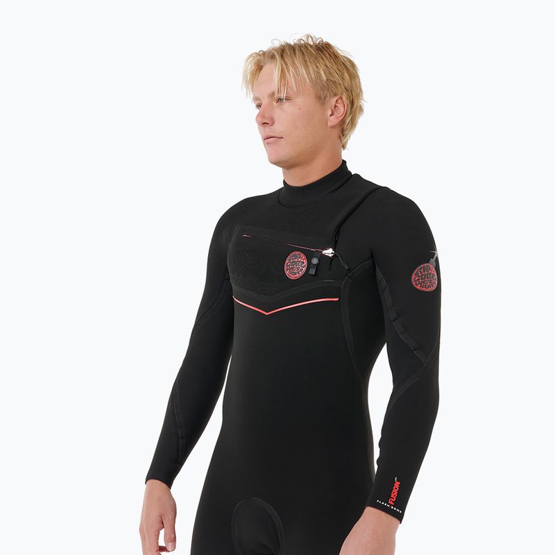Muta da uomo Rip Curl F-Bomb Fusion 4/3 mm Chest Zip black 4