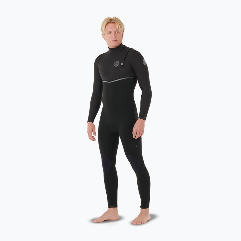 Rip Curl E-Bomb 4/3 mm Zip Free Swim Foam Uomo Nero 3