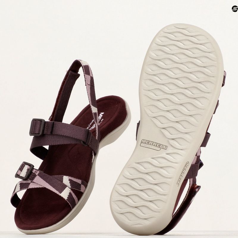 Sandali Merrell District 3 Backstrap Web da donna, bordeaux 9