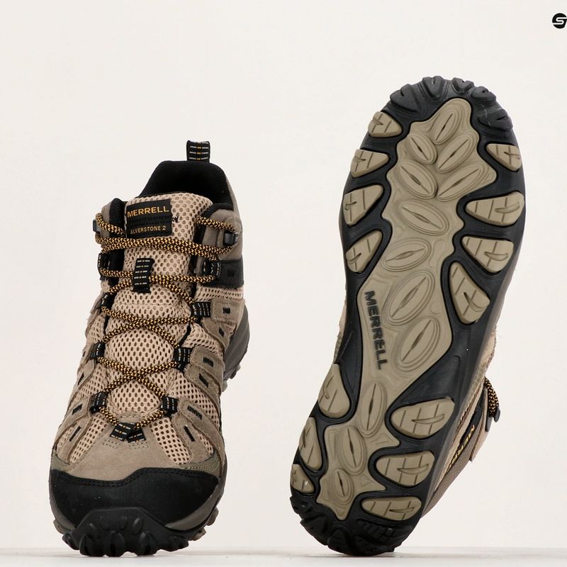 Scarpe da trekking da uomo Merrell Alverstone 2 Mid GTX pecan 8