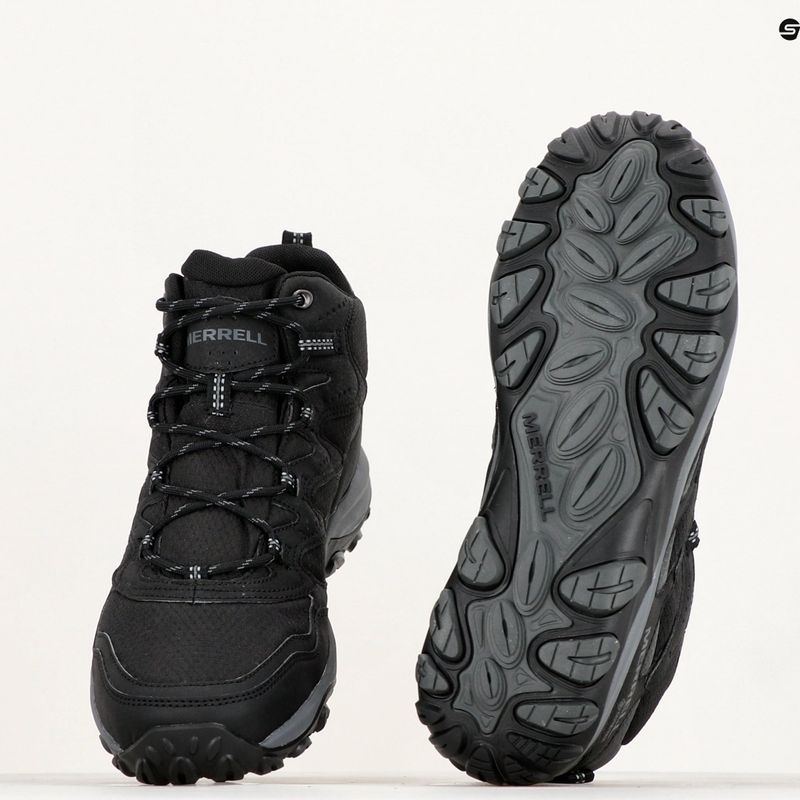 Scarpe da trekking da uomo Merrell West Rim Sport Mid GTX nero 8