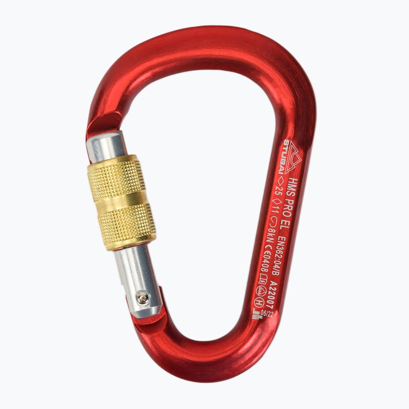 STUBAI HMS Pro Moschettone Easylock rosso 2