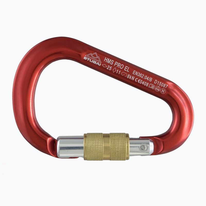 STUBAI HMS Pro Moschettone Easylock rosso 4