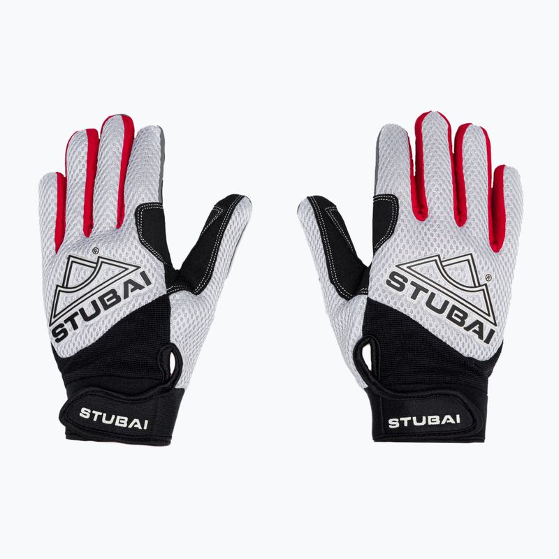 Guanti da arrampicata STUBAI Eternal Full Finger bianco/rosso