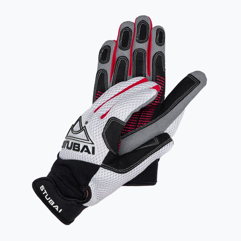 Guanti da arrampicata STUBAI Eternal Full Finger bianco/rosso 3