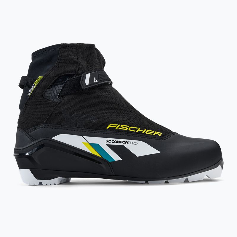 Scarponi da sci di fondo Fischer XC Comfort Pro nero/giallo 2