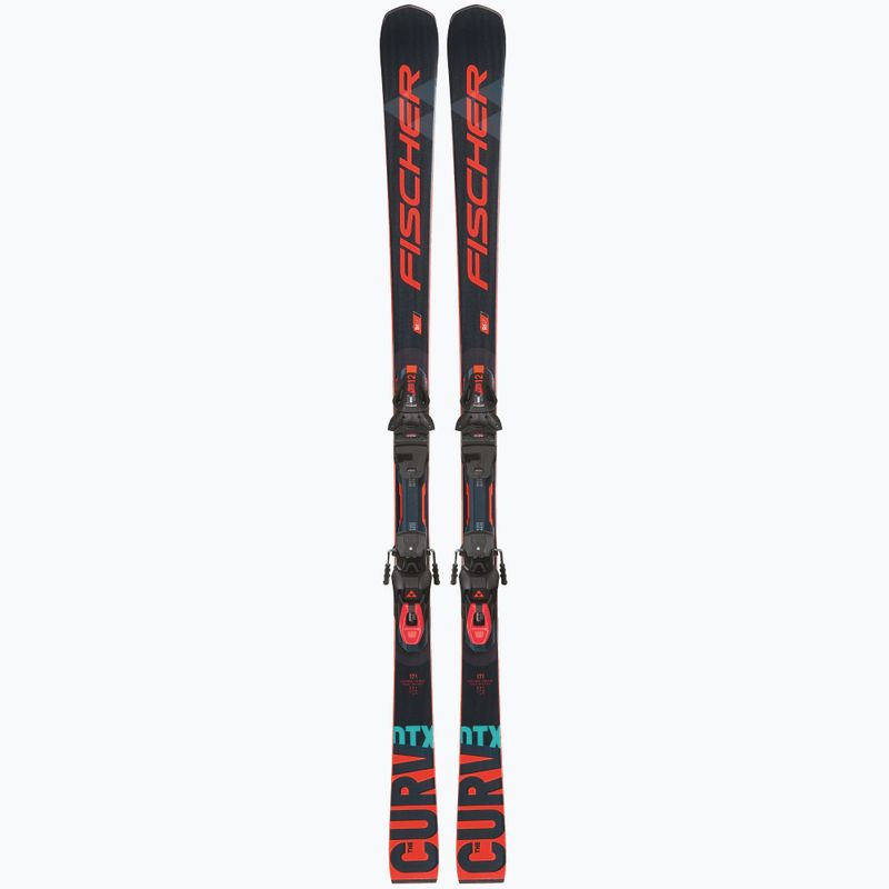 Sci da discesa Fischer The Curv DTX MT + attacchi RSX Z12 PR nero/rosso 10