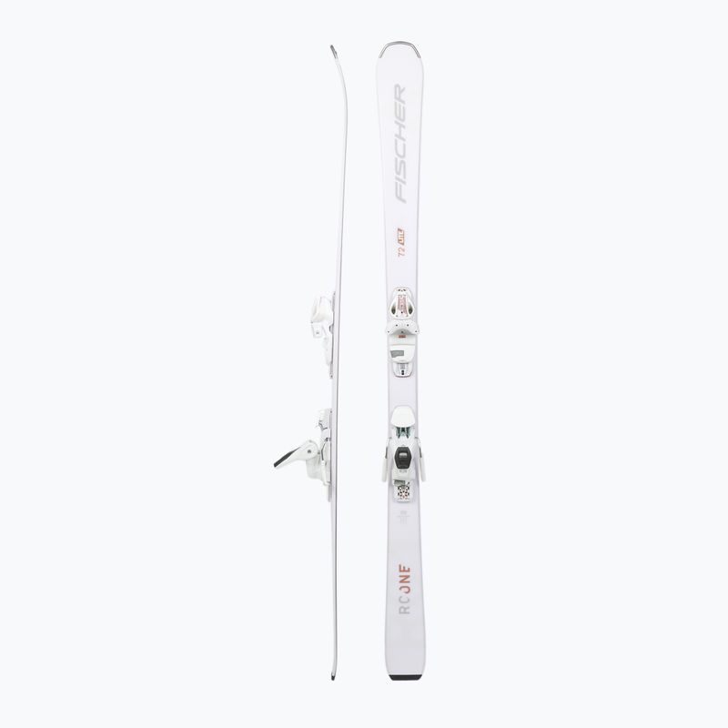 Sci da discesa femminile Fischer RC ONE LITE 72 SLR + attacchi RS9 SLR bianco 2
