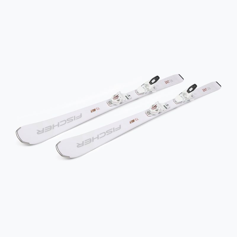 Sci da discesa femminile Fischer RC ONE LITE 72 SLR + attacchi RS9 SLR bianco 4