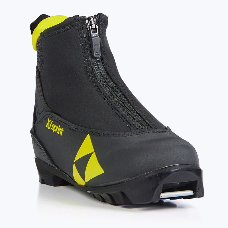 Scarponi da sci di fondo per bambini Fischer XJ Sprint nero/giallo 11