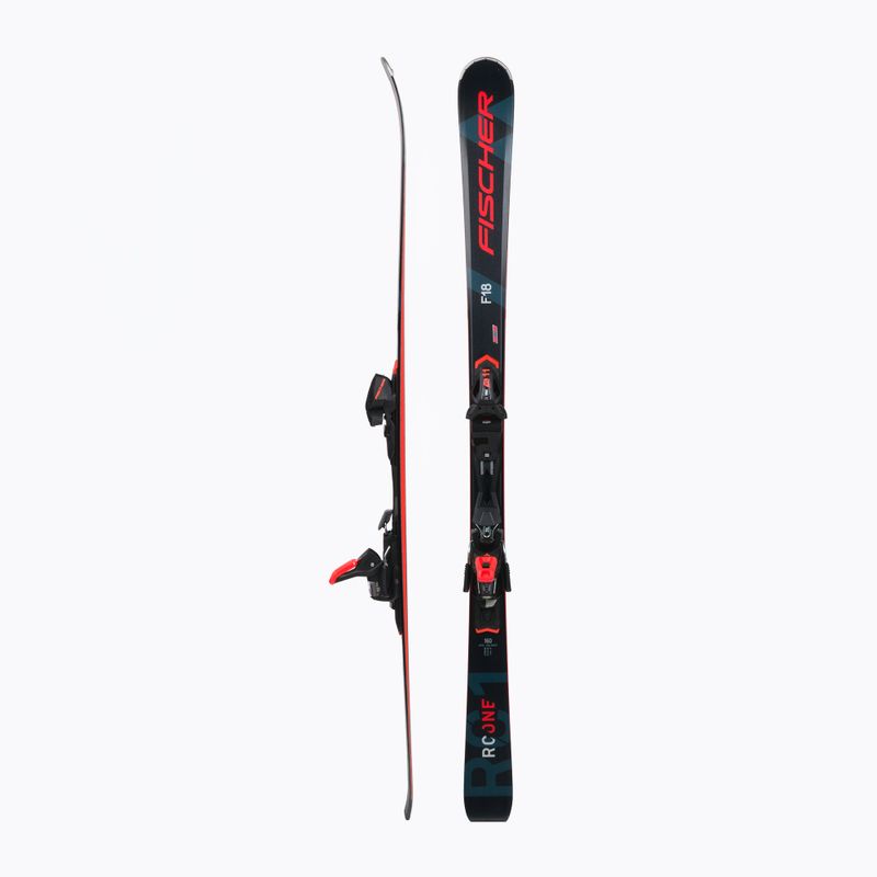 Sci da discesa Fischer RC ONE F18 AR + attacchi RS 11 PR nero/rosso 2