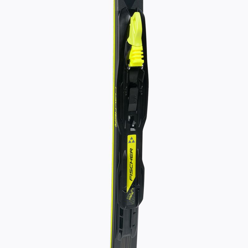 Sci di fondo Fischer Sprint Crown per bambini + attacchi Tour Step-In nero/giallo 6