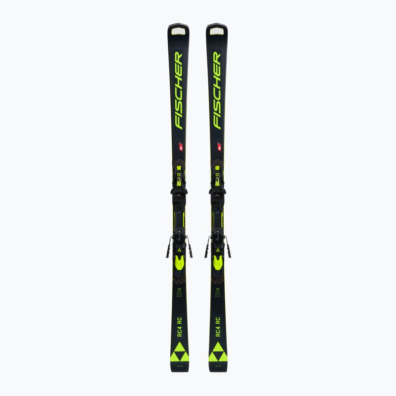 Sci da discesa Fischer RC4 WC RC MT + attacchi RC4 Z12 PR nero/giallo