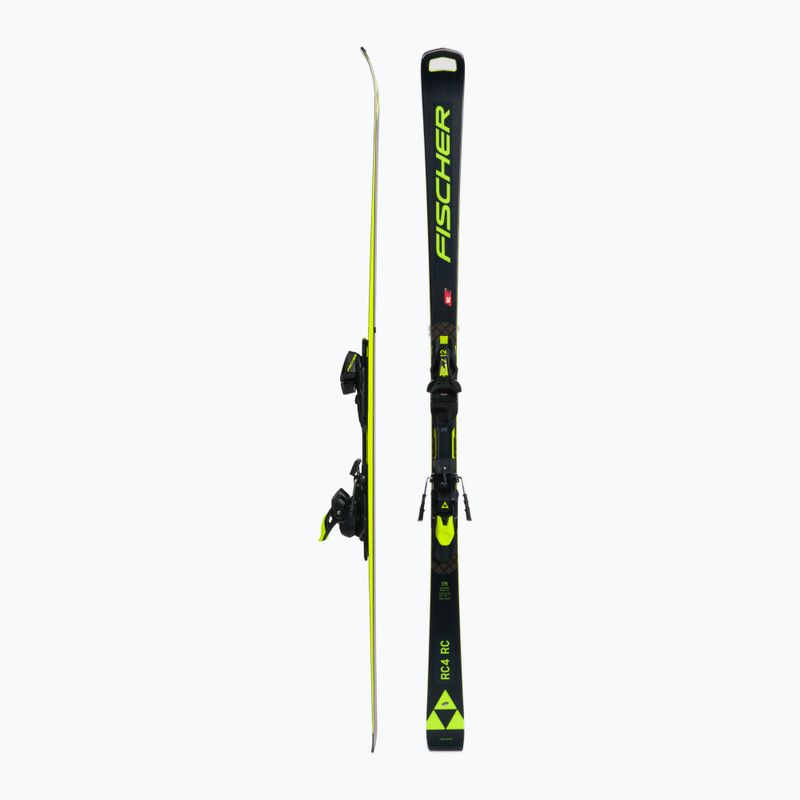Sci da discesa Fischer RC4 WC RC MT + attacchi RC4 Z12 PR nero/giallo 2