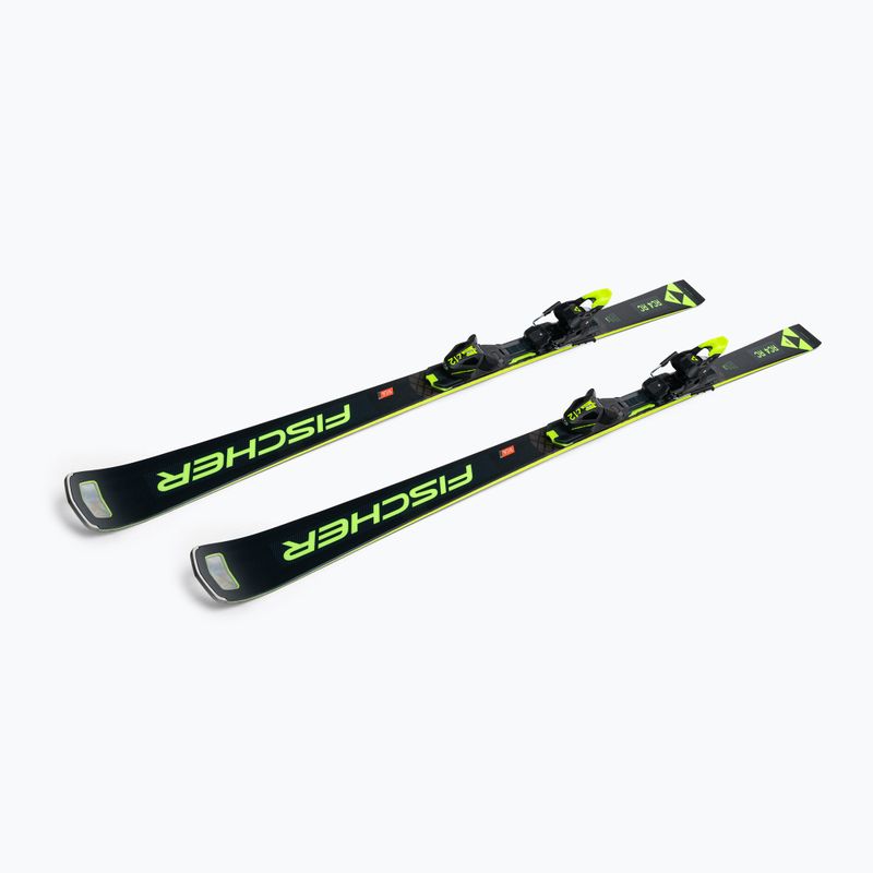 Sci da discesa Fischer RC4 WC RC MT + attacchi RC4 Z12 PR nero/giallo 4