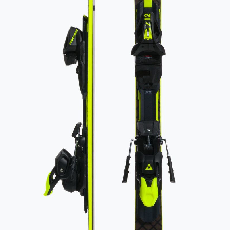 Sci da discesa Fischer RC4 WC RC MT + attacchi RC4 Z12 PR nero/giallo 5